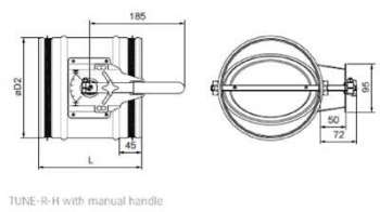 Воздушный клапан Systemair Tune-R-160-3-H