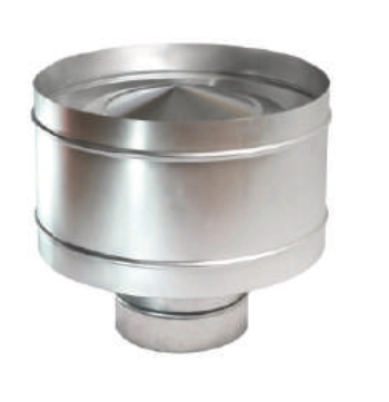 Дефлектор (зонт+кольцо) нержавеющая сталь Viento ДФЛ130Н D130
