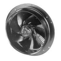Осевой вентилятор Ebmpapst W2D250-CI02-01 (W2D250CI0201) с решеткой и монтажным кольцом
