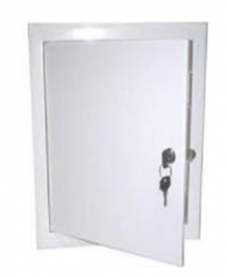 Люк-дверца ревизионная металлическая с замком ЛМ4045З (400х450)